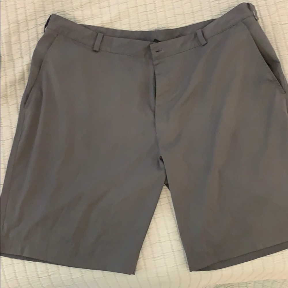 Gray Nike golf shorts